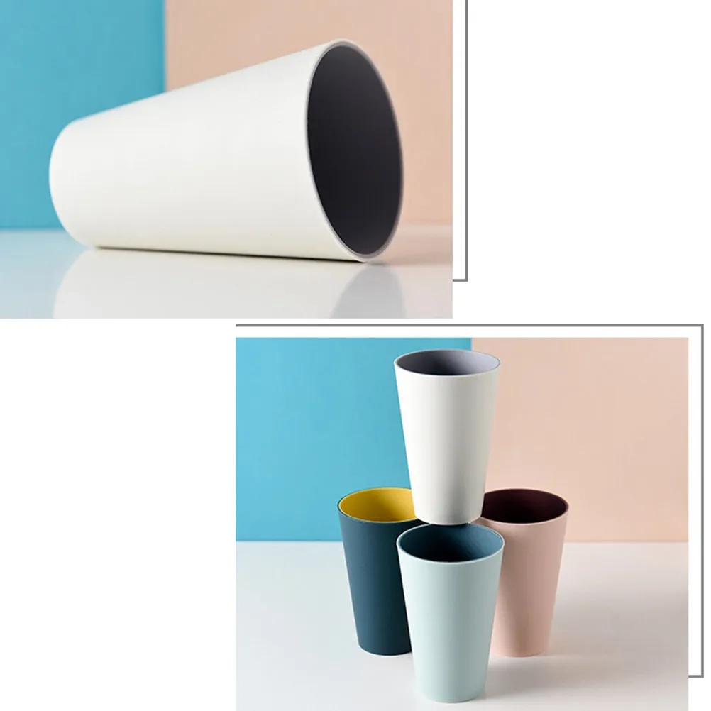 Toothbrush Cup White Simple Design Sturdy Long-Lasting Tooth Tumbler for Home School Office Outdoor Travel Mouthwash Cup Elegant