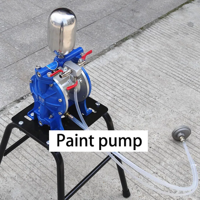 A-15L Pneumatic Double Diaphragm Pump Small Paint Spraying Suit Membrane Pump Pneumatic Diaphragm Paint Pump