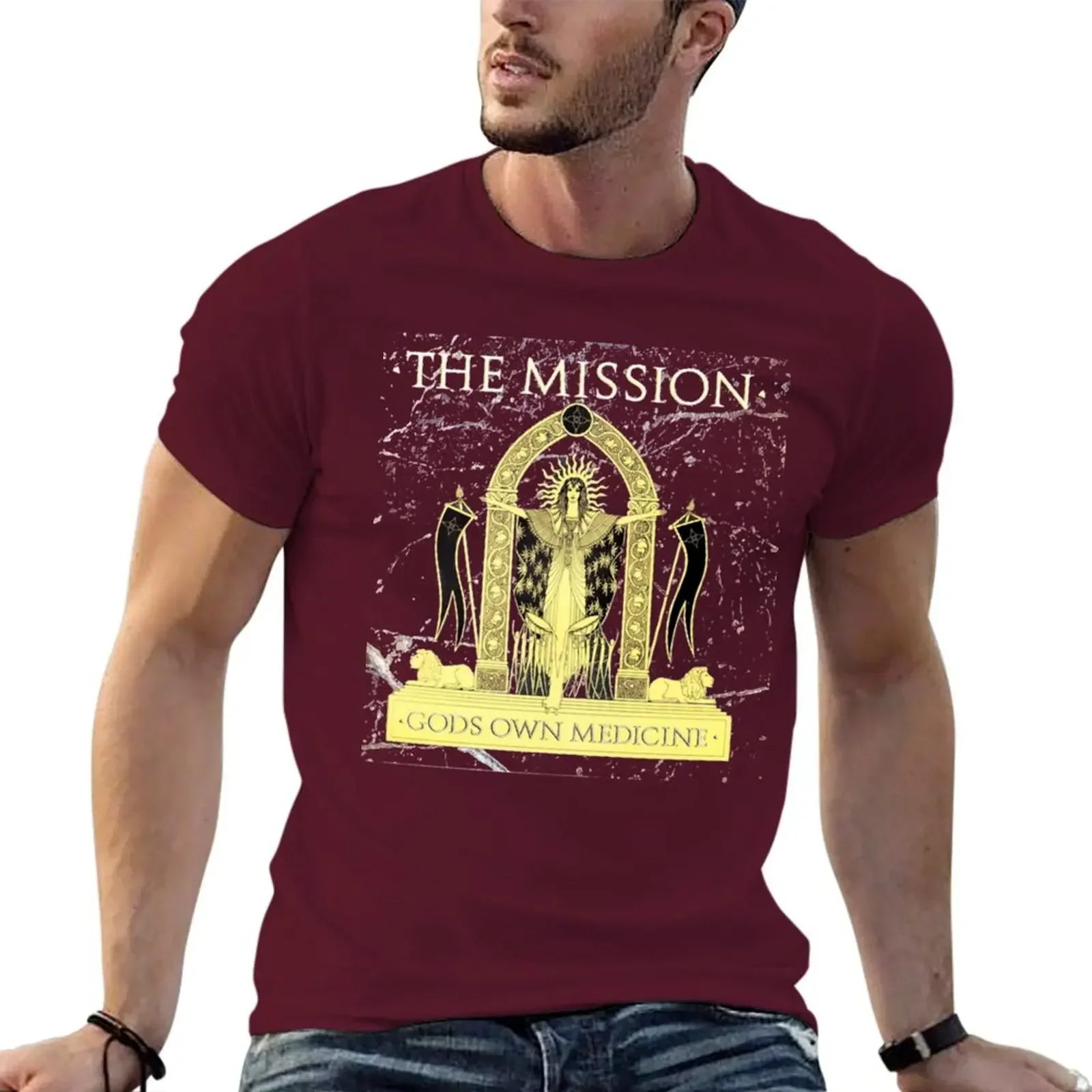 2024 summer new men t shirt The Mission God&x27 Own Medicine Essential T-shirt short sleeves pure cotton tops streetwear manga