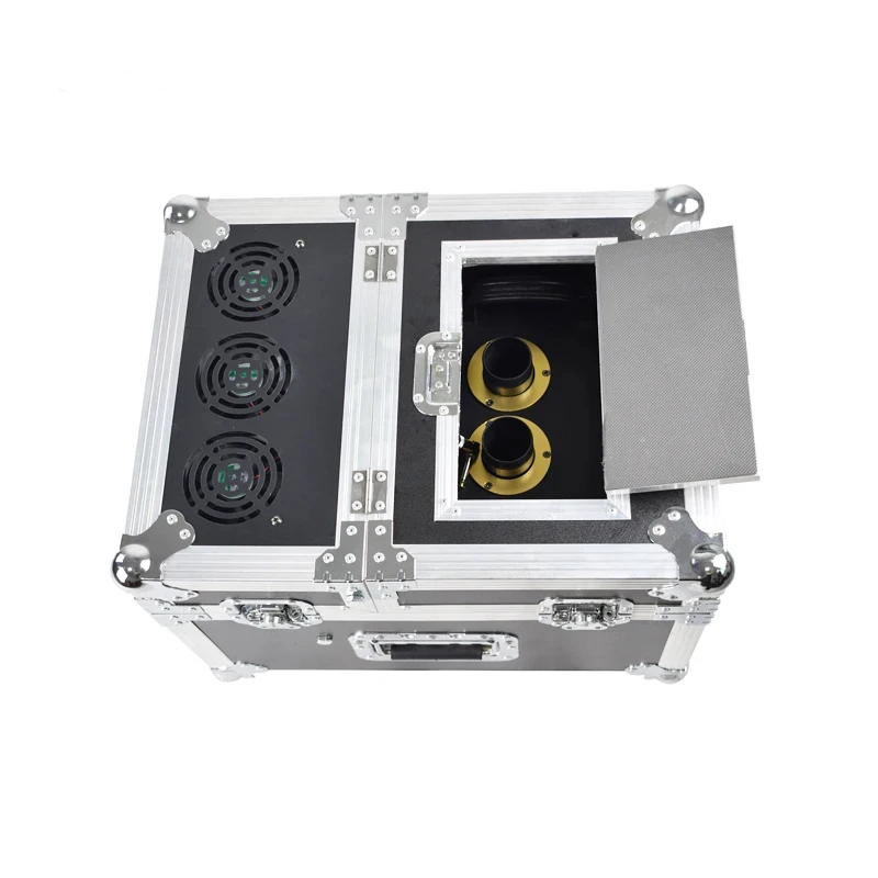Double Heads DMX Remote Wireless Control Hazer Stage Effect Vertical Fog No Warm DJ Smoke hine