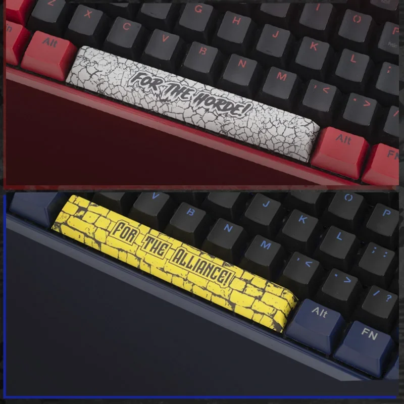 World of Warcrafts  Alliance Horde Custom 89 Keys Wired Mechanical Keyboard USB Type-C Wired RGB Backlight Keyboard for Fans