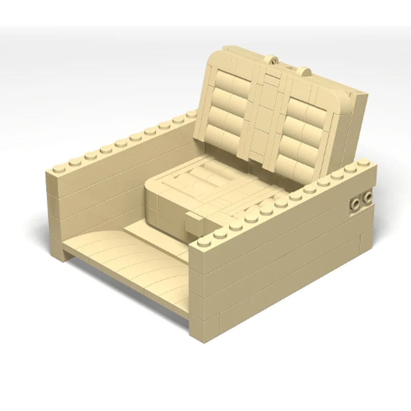 City Street View Model MOC Building Bricks Third-Row Seat Mechanism Modular Technology Gifts Holiday Assemble Children Toys Suit