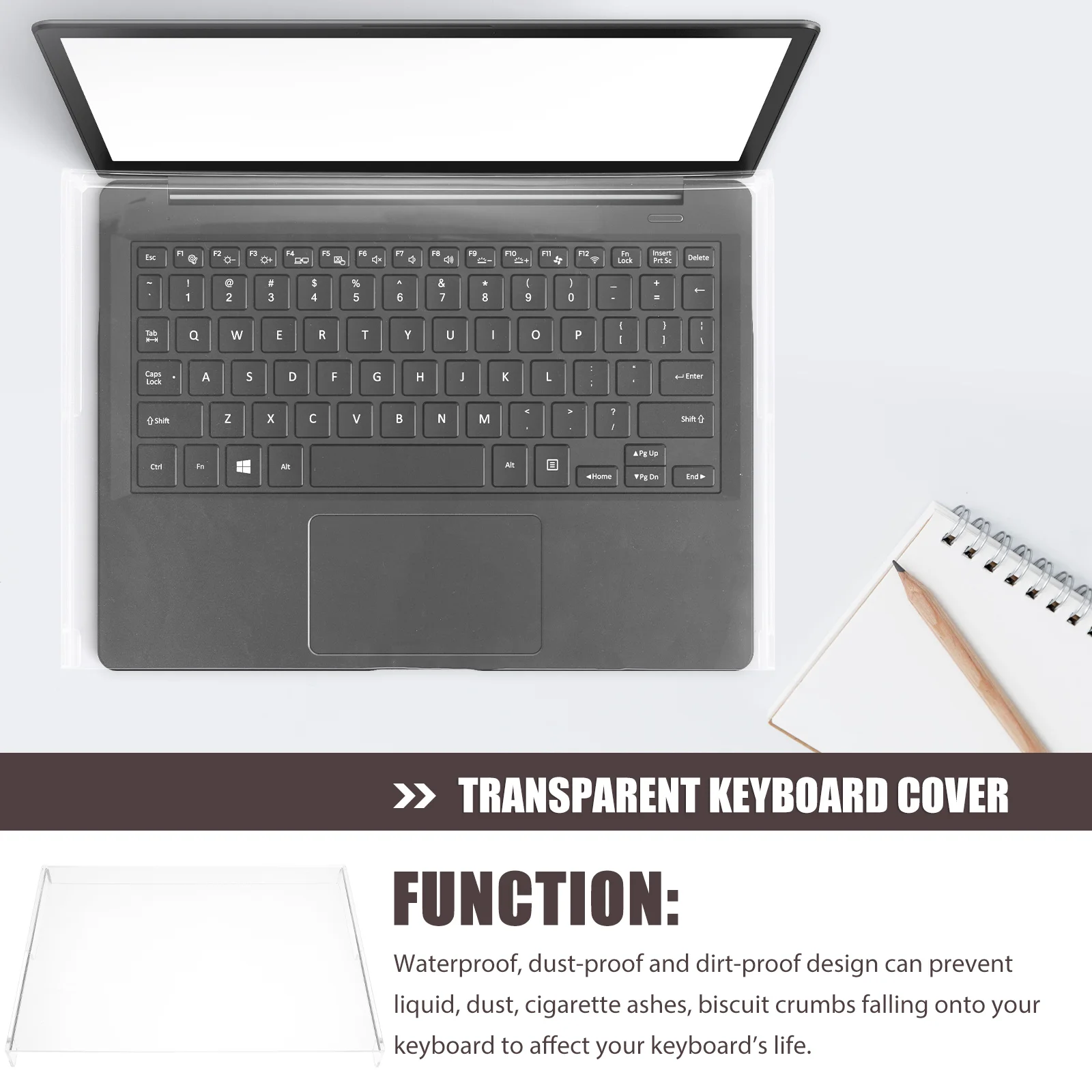 Premium Transparent Acrylic Keyboard Cover for Household Keyboard Case Protect and Enhance Your Keyboard