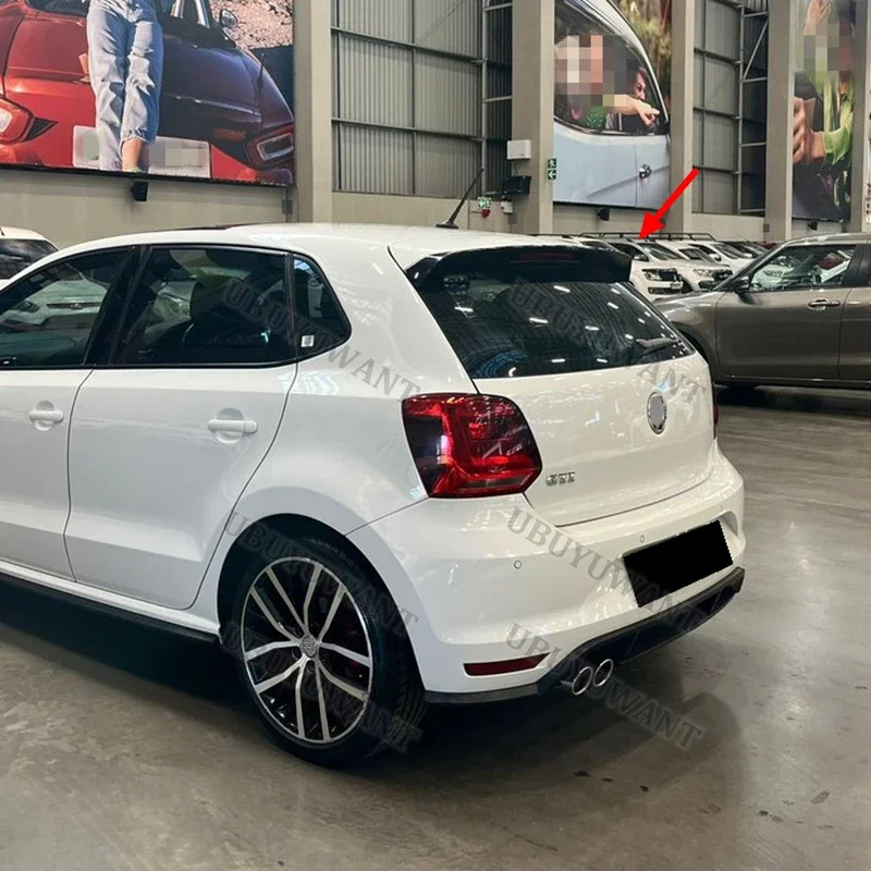 For VW Polo MK5 GTI ABS Spoiler Car Tail Trunk Spoiler Rear Wing Tail Wing Decoration 2012 2013 2014 2015 2016 2017 2018