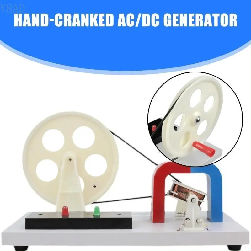 Y8AD Ручная рукоятка AC & D-C Генератор ручной генератор Физика ручной генератор генератор.