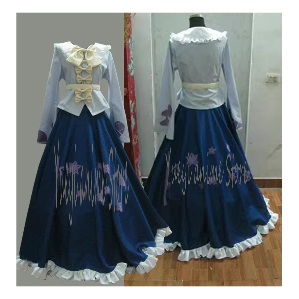 Women's Cosplay Houraisan Kaguya Costume Halloween Carnival Skirt Suit Dress  customized