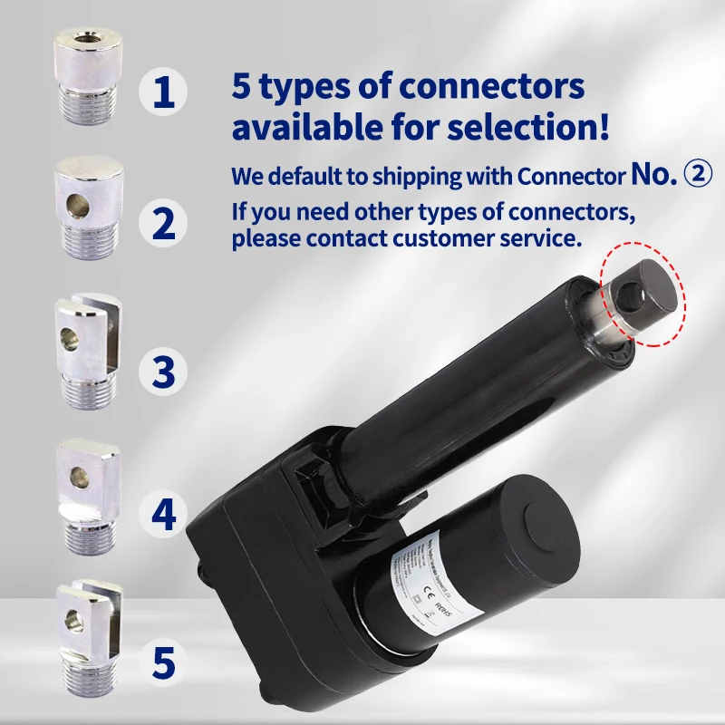 SMSAN  1000N Linear Actuator 12V 24V IP65 50mm 100mm 200mm 300mm 400mm 500mm Stroke Solar Tracker Motorisation Motor 67mm/s