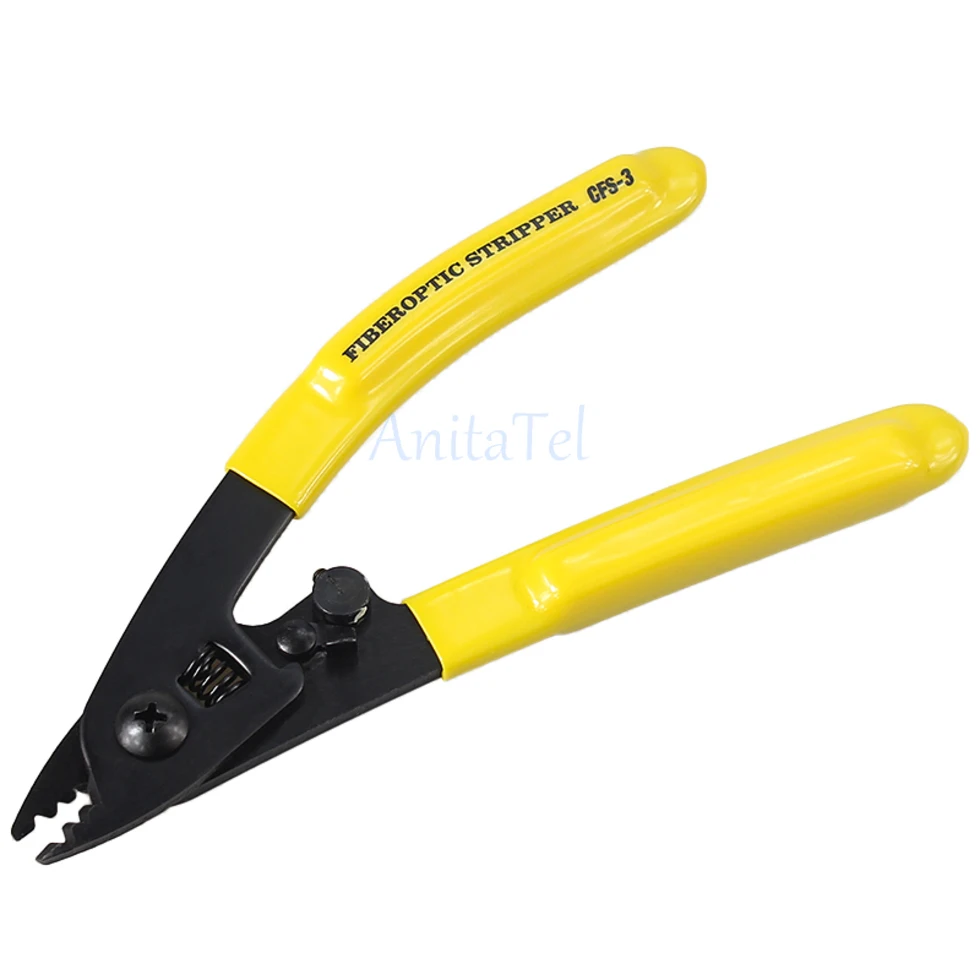 3 In 1 Tool Kits CFS-3 Three-Port Optical Stripper FTTH Drop Cable Stripper Fiber Optic Kevlar Scissors