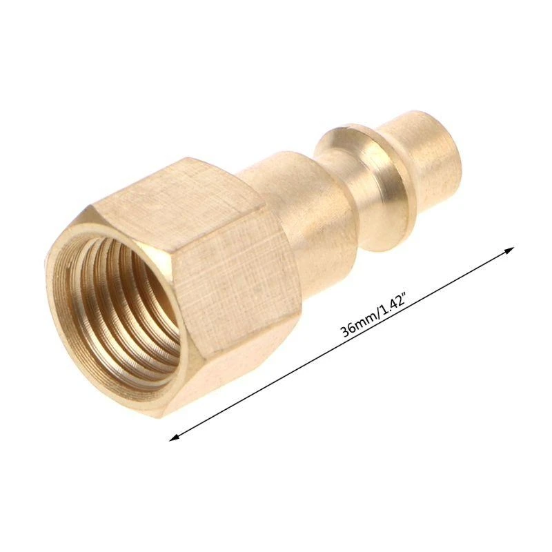 Y1AD Solid Brass 1/4 "NPT Quick Connector Hose Hose Modtings Air Compressor Acpler PL