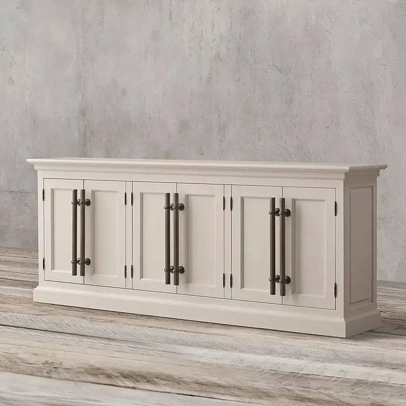 

Современный простой телевизионный шкафчик для дома, небольшой, из массива дерева, белый, с местом для хранения.