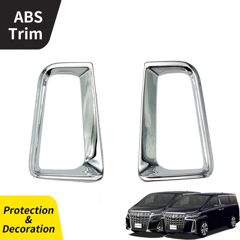 

1 Pair Rear Fog Lamp Frame ABS Car Styling for Toyota Alphard Vellfire Decorative 30 Bright Strips Accessories