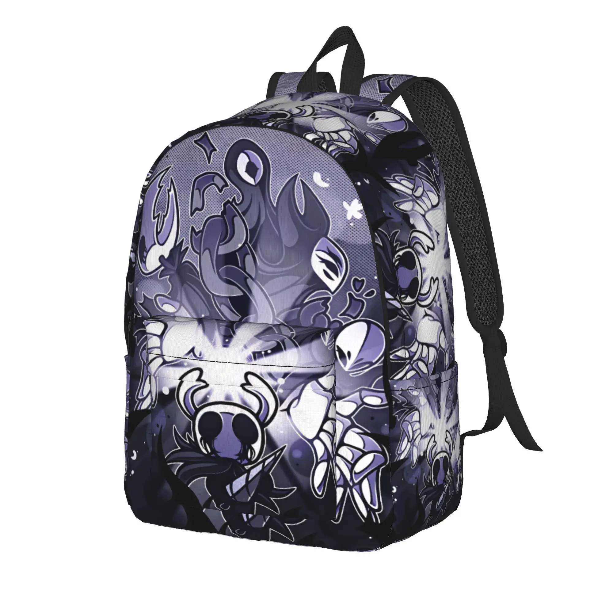 Hollow Knight Backpack Men  Soft Backpacks Polyester Pretty High School Bags Travel Colorful Rucksack