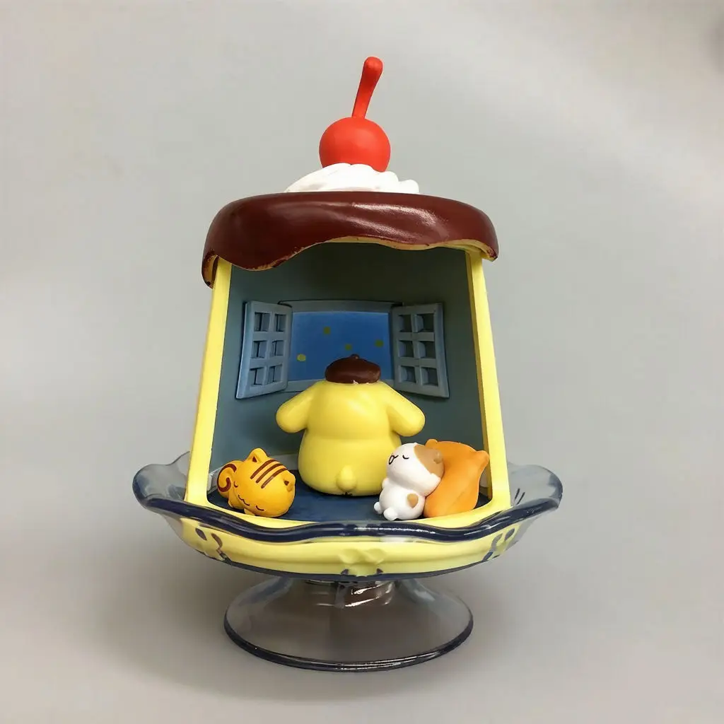 Auf Lager Anime-Charakter Pudding House Blind Box Miniatur-Diorama Figur Kawaii Desktop-Szene Ornament Sammlerstück Fan-Geschenke – Detail 2