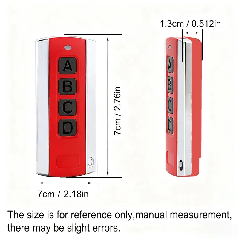 HORMANN 868MHz جهاز التحكم عن بعد HS1 HS4 HS5 HSE1 HSE2 HSE4 HSP4 HSD2 HSS4 868 BS Series فتاحة باب المرآب جهاز إرسال يدوي