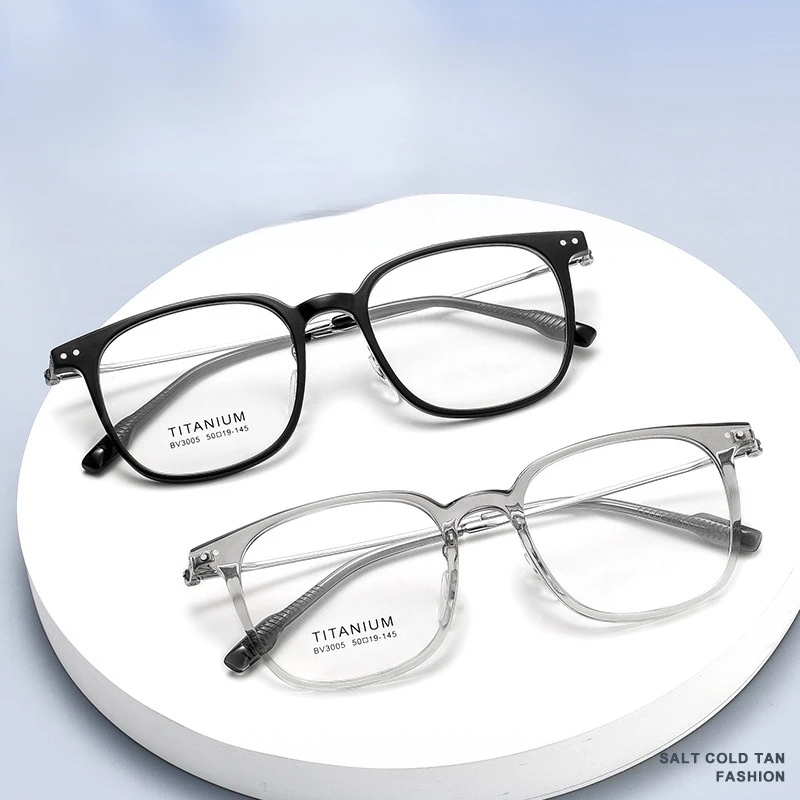 FIRADA-Lunettes rétro carrées en titane pour hommes et femmes, lunettes confortables, lunettes d'affaires, optique, contrevenants, monture, mode, BV3005