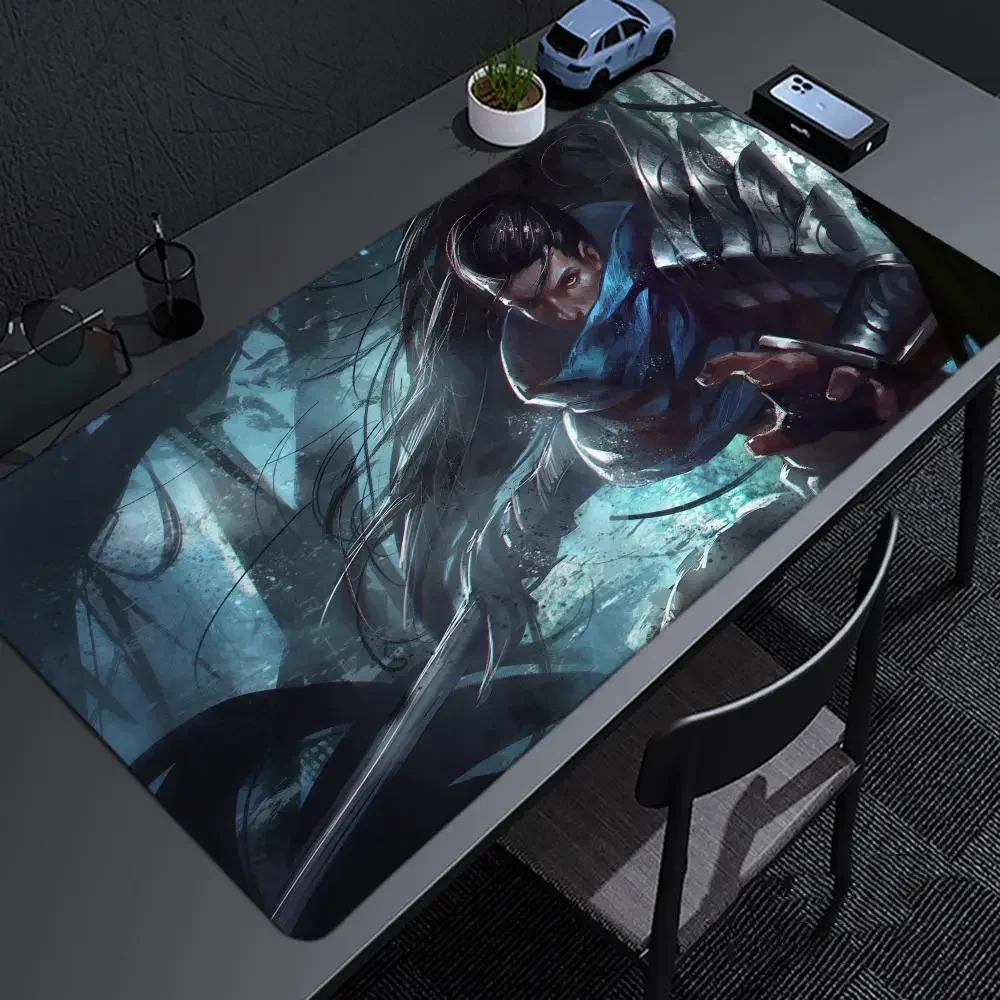 Yasuo League Of Legends Mousepad Large Gaming Mouse Pad LockEdge Thickened Computer Keyboard Table Desk Mat