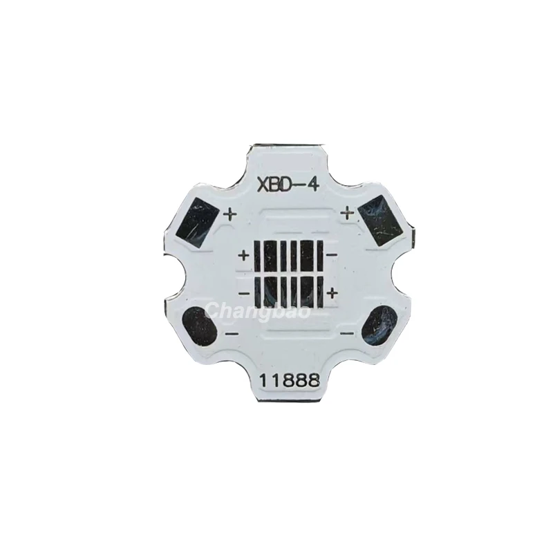 50pcs 20mm Aluminum Star Substrate PCB for XBD 4LEDS 2.5*2.5mm 12W High Power Leds