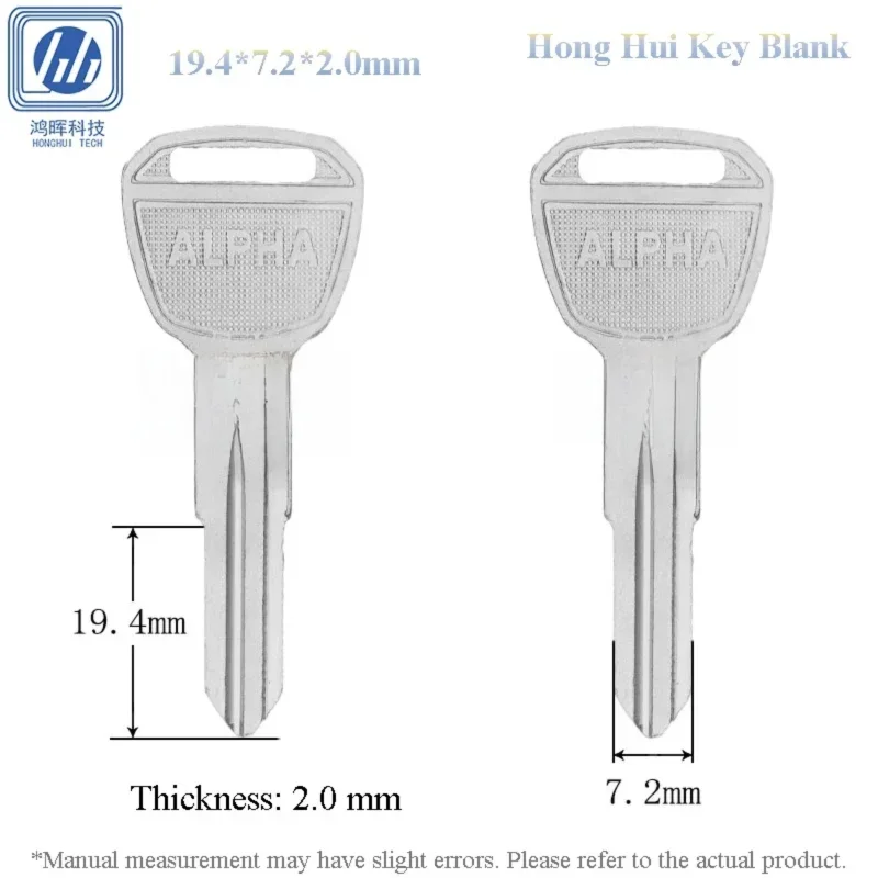 

5-100pcs for ALPHA Key Blank 2.0mm Copper Left Right Key Shell for Drawer Lock Cylinder Civil Door Key Locksmith Tools Wholesale