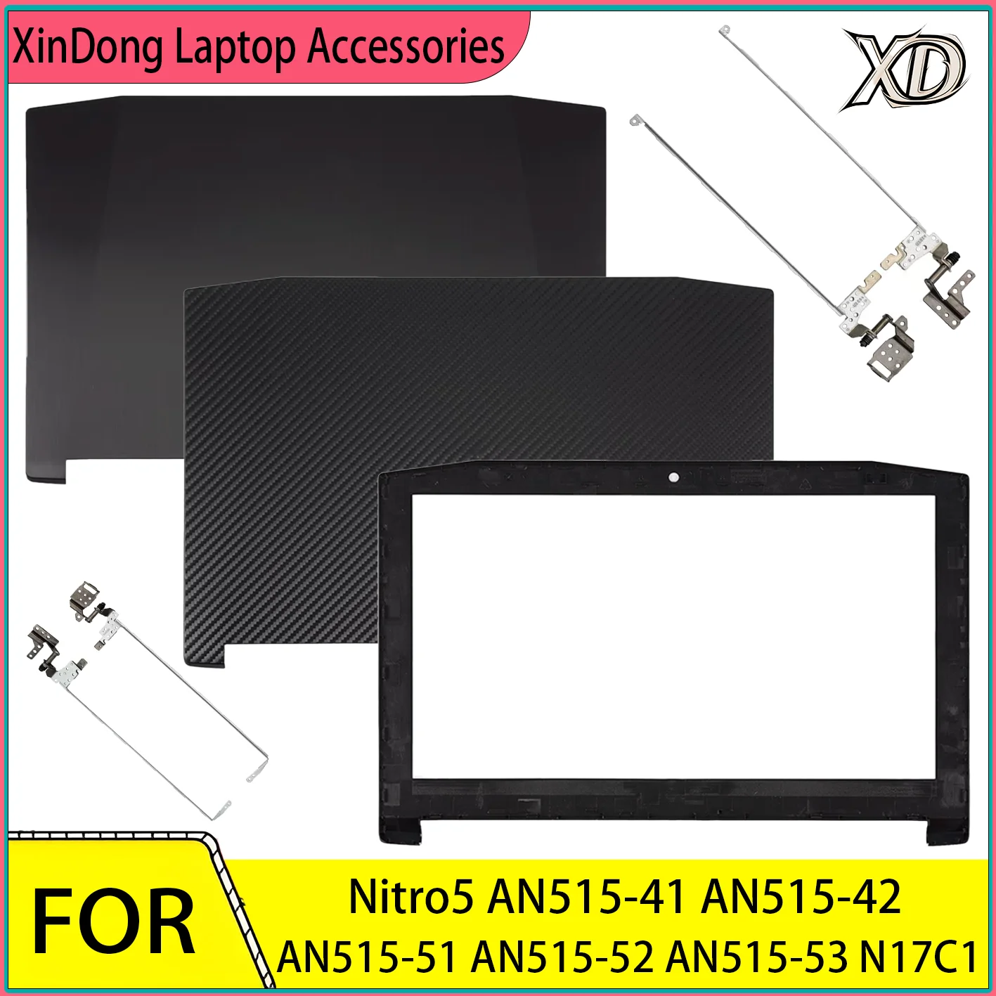 NEW Case Shell For Nitro5 AN515-41 AN515-42 AN515-51 AN515-52 AN515-53 N17C1 Laptop LCD Back Cover/Front Bezel/Hinges L&R