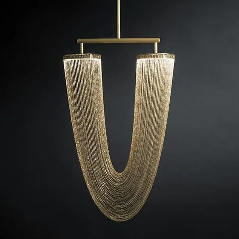 Nordic New Living Room Pendant Light Creative Personality Postmodern Hotel Restaurant Banquet Hanging Line Custom Light