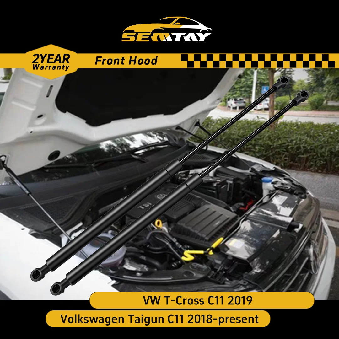 

Стойки капота SEMTAY для VW T-Cross C11 2019-/Taigun C11 2018-настоящее средство для подъема капота, пружинные амортизаторы, поддерживающие автомобильный аксессуар