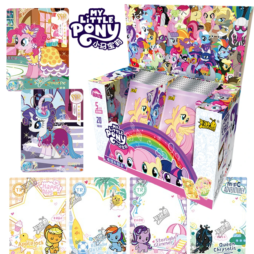 

KAYOU My Little Pony Collection Cards Twilight Sparkle Spike Gothic Style Decoration Q-version Cute Transparent Cards Child Gift