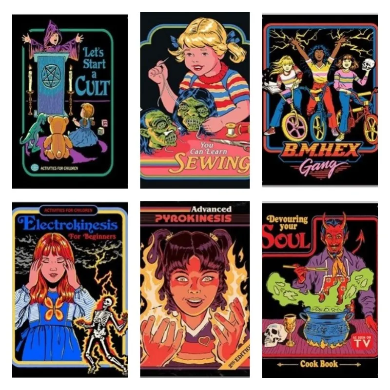 لوحات ديكور الرعب مضحك ، علامات مضحكة ، مقبرة مخيف ، زينة هالوين مخيف ، علامة القصدير المعدنية ، الملصقات ، لويحات حانة بار #1