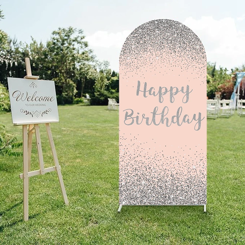 Mochicka مزدوجة الجانب خياطة قوس التصوير خلفية استحمام الطفل كعكة سحق عطلة حفلة أطفال صور خلفية استوديو الدعائم