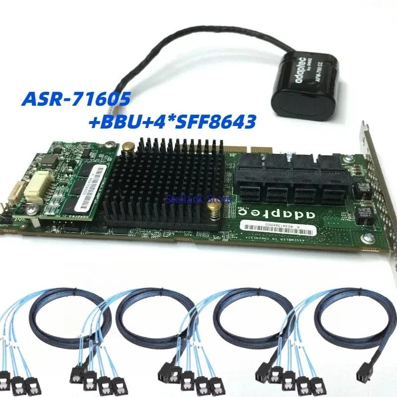 ASR-71605 16-port array card sas pass-through card 1GB cache RAID HBA pass-through