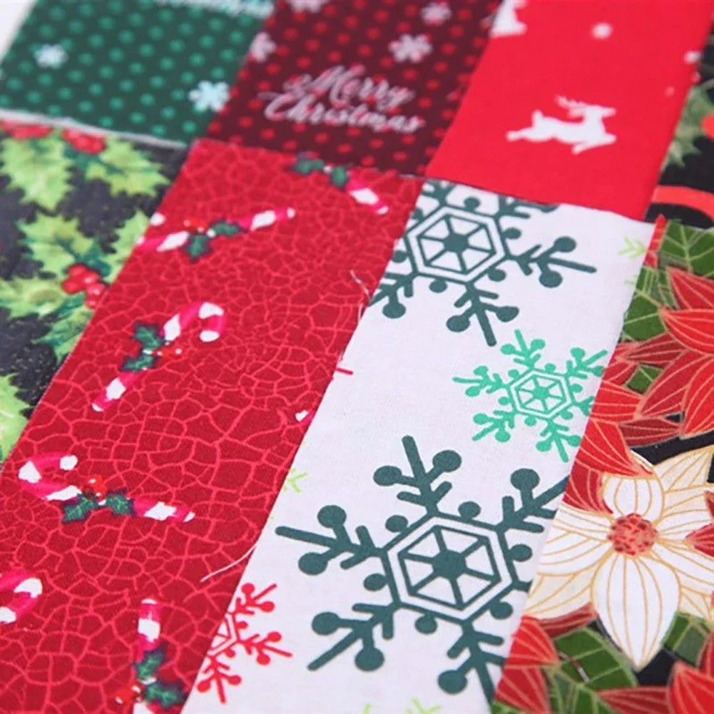 Christmas Series Cotton Fabric Printed Cloth Sewing Quilting Fabrics Patchwork Perfect For Small Christmas Craft Projects