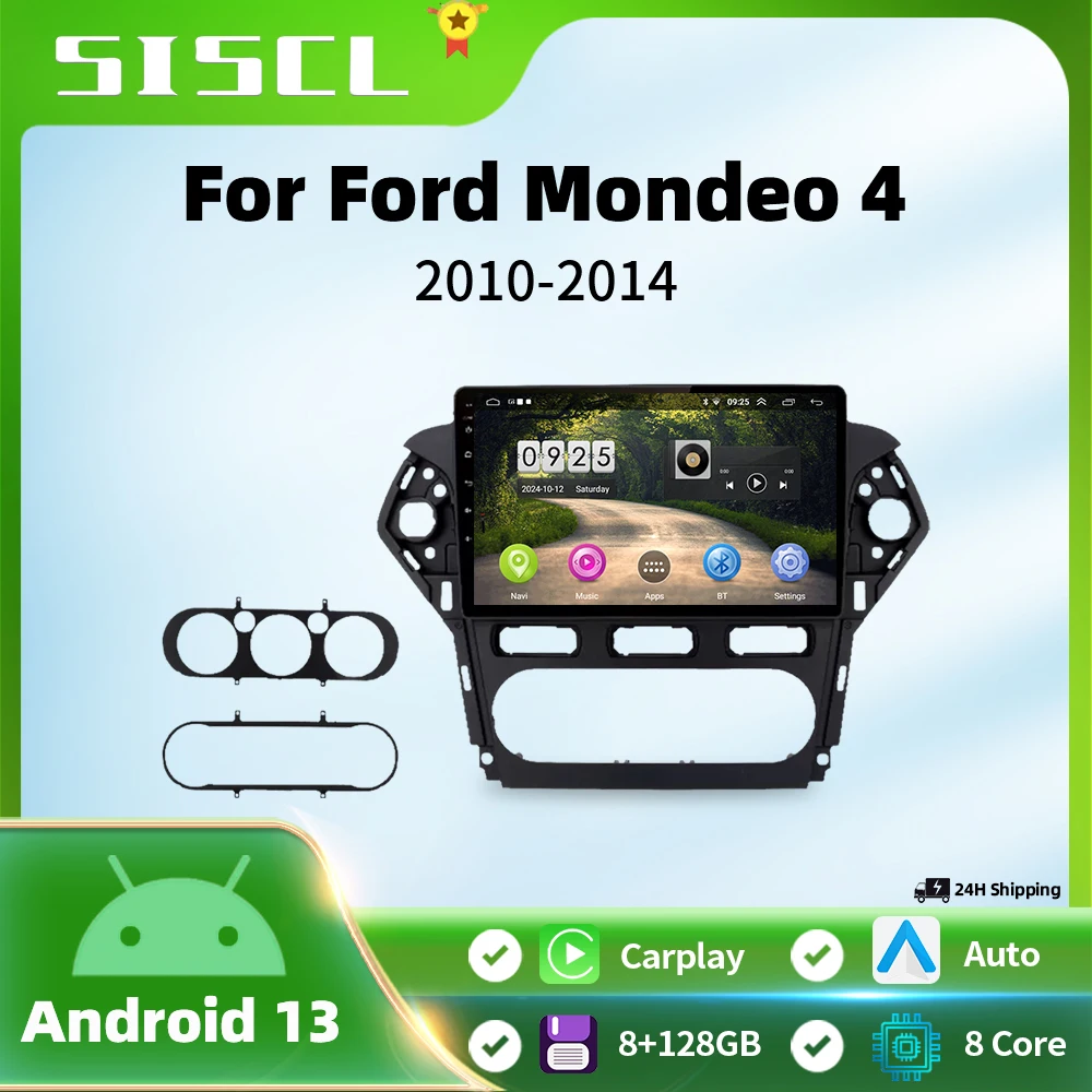 

8 Core 5G Android 13 2 din Car Radio Multimedia Video Player For Ford Mondeo 4 mk4 2010-2014 autoradio Carplay GPS