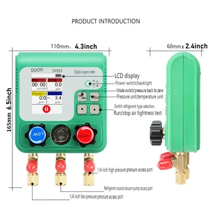 Digital Manifold Gauge meter, soda leakage air conditioner, HVAC vacuum pressure, temperature tester 6 Main Sales Vacuomometer - №2