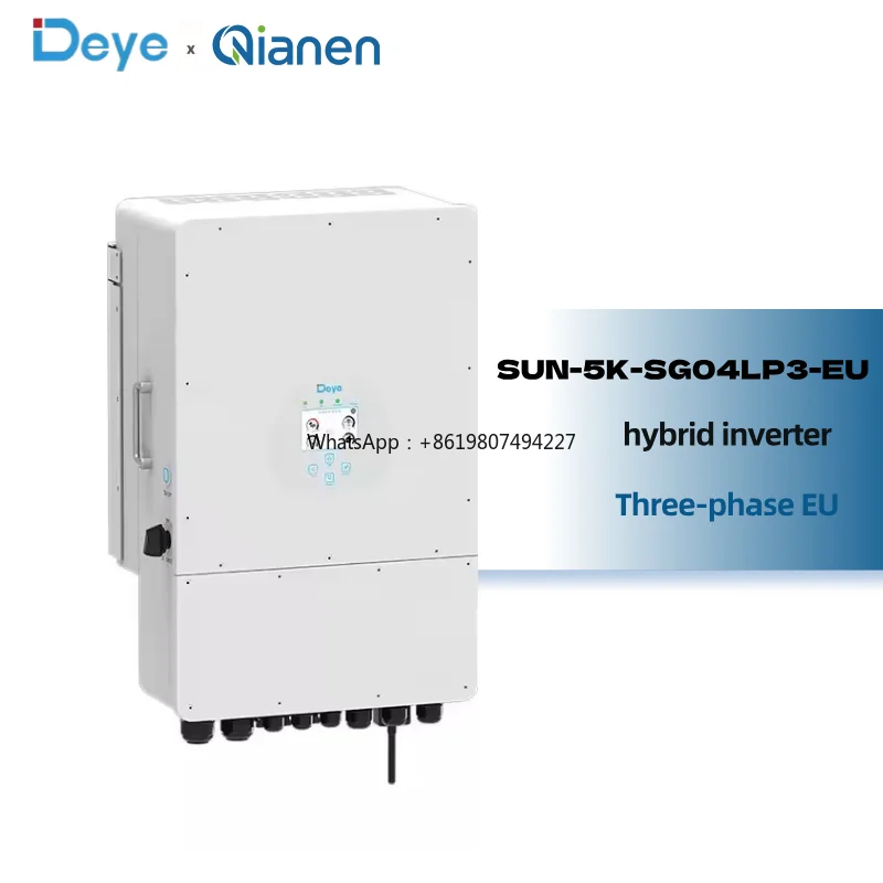 5kW Commercial Hybrid Solar Inverter SUN-5K-SG04LP3-EU 3-Phase for PV System Energy Storage Backup Power Solution
