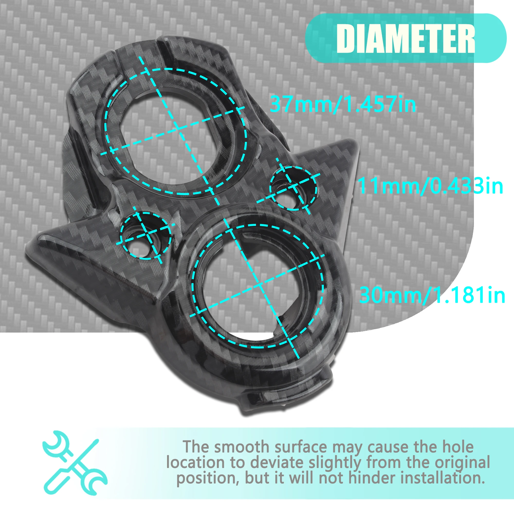 ل Sur-Ron ضوء النحل X دراجة نارية ألياف الكربون غطاء التحكم المركزي الكسوة لوحة القيادة حامي موتوكروس اكسسوارات أجزاء #6