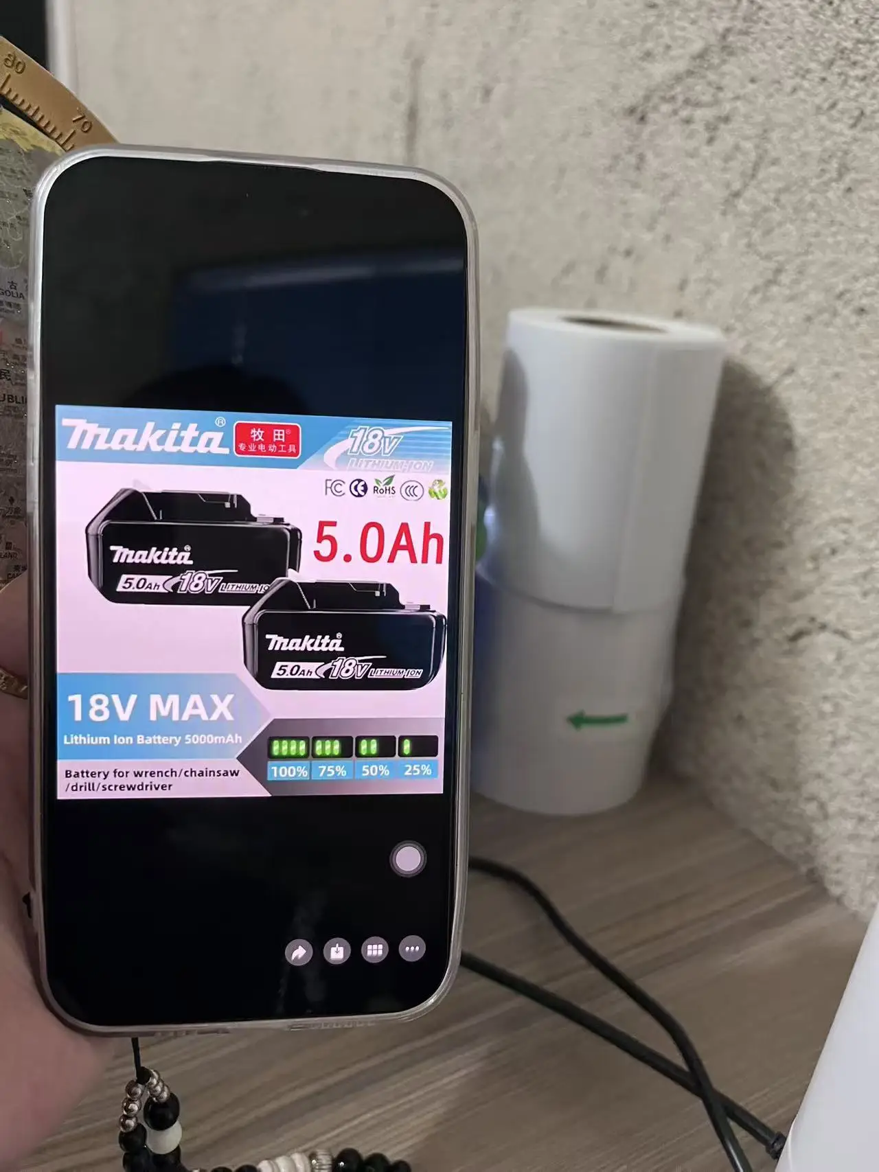 

Replacement 18v Makita 100% Original 3/5/6/9Ah For Makita Battery BL1830B BL1850B BL1850 BL1840 BL1860 BL1815 Lithium Battery