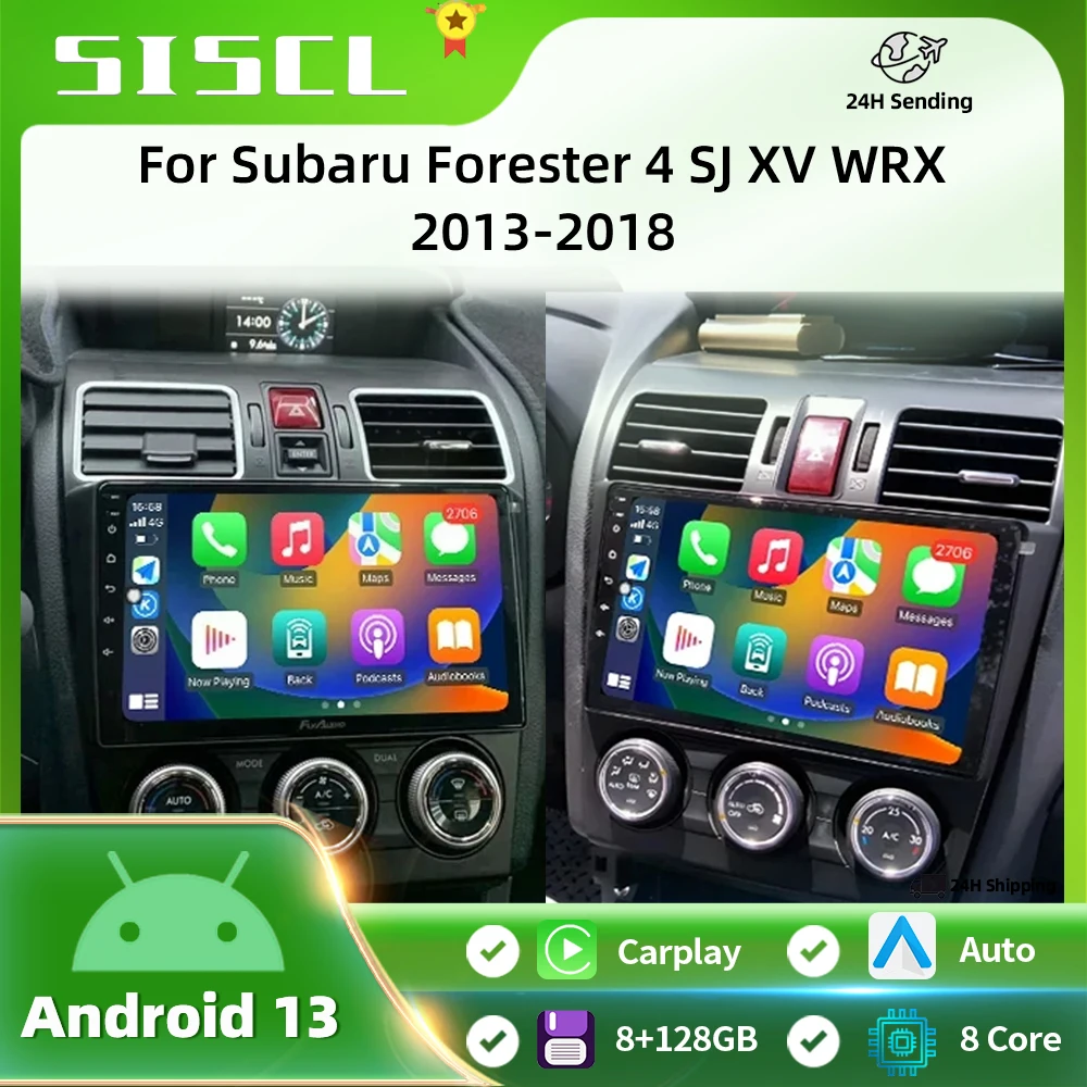 

Автомобильный мультимедийный проигрыватель для Subaru Forester 4 SJ XV WRX 2013-2018 с Android Auto, Carplay, GPS-навигацией, Wi-Fi, DSP и стереосистемой