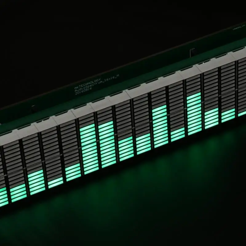 Top! New AK1616 all green LED music spectrum indicator