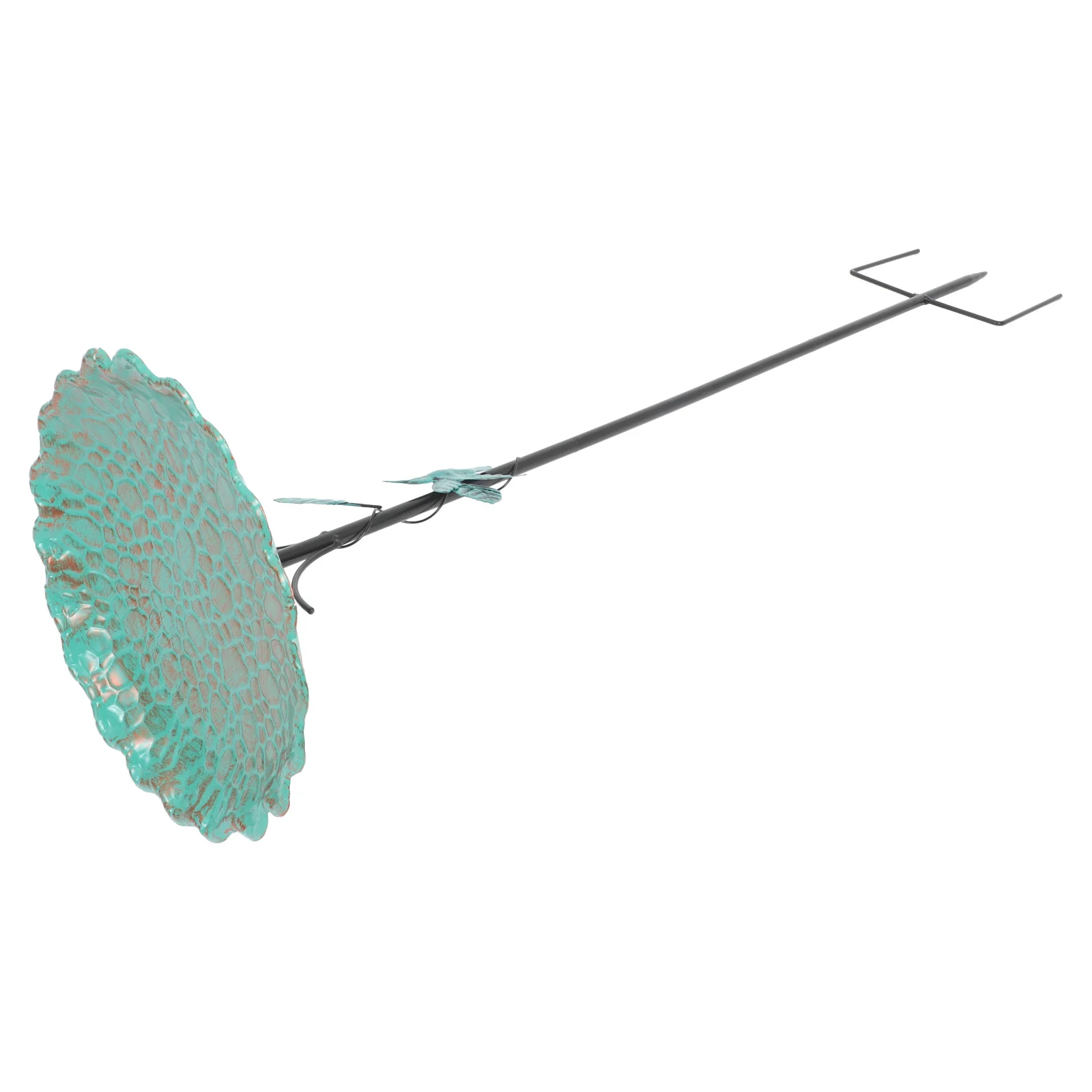 

Metal Bird Bath Feeder Outdoor Garden Stake Yard Decor Bird Water Food Bowl Balcony Parakeet Bath Hummingbird Birdbath