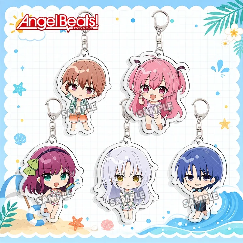 Брелок Angel Beats Summer Ver. с персонажами аниме: Канадэ Такибана, Юзуру Отонаси. Брелок-бикини, милый кулон для сумки, украшение, подарок для друга.