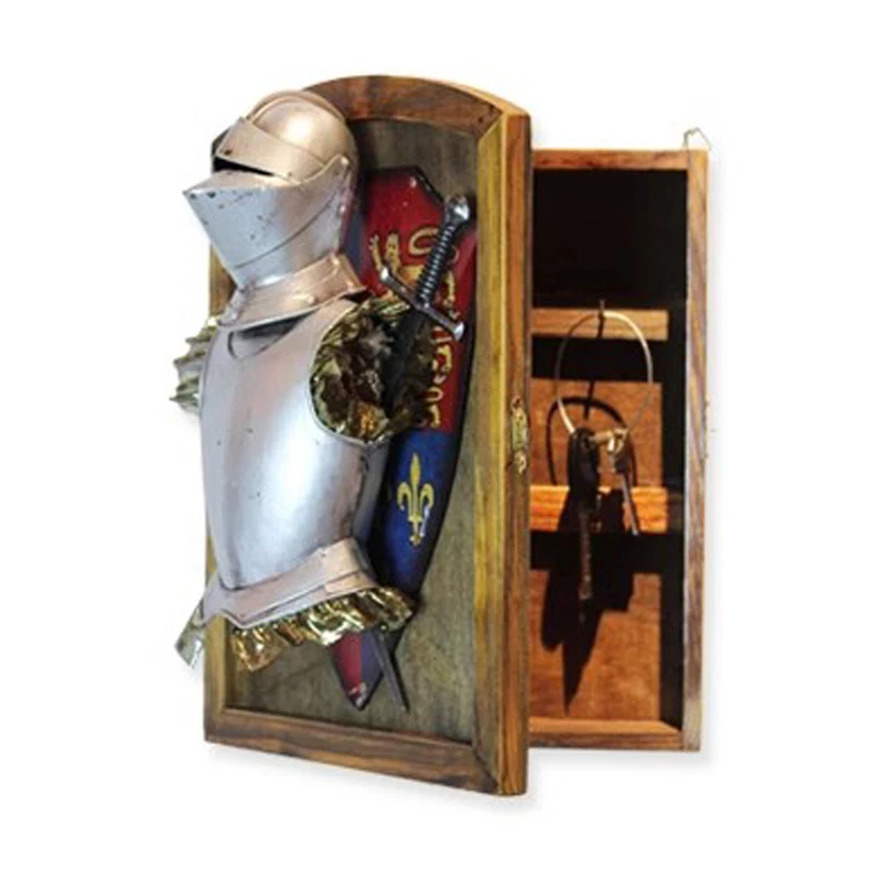 Medieval Armor Knight Warrior Keybox Keybox Bar Western Restaurant Coffee Shop Lobby Office Decoration