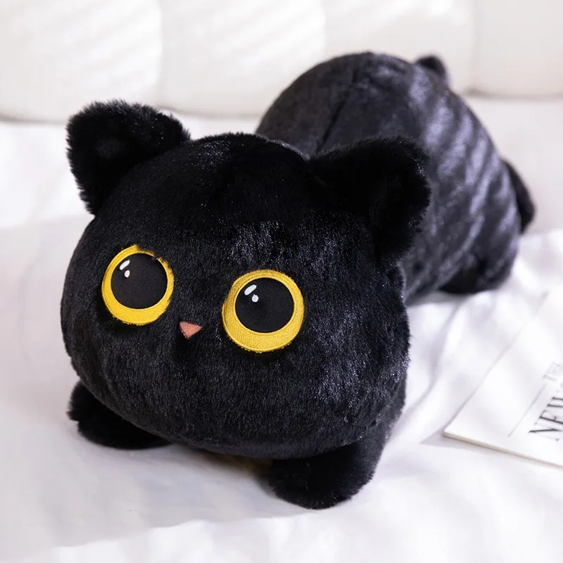 Cute new plush toy cat for babies - a cat-shaped pillow for the bed, perfect for cuddling while sleeping, a great birthday gift image 3