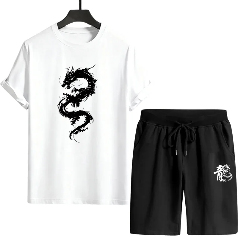 

Men's Tracksuit 2026 Single Piece Versatile Shorts-sleeved T-shirt and Sports Short Daily Casual Quality Summer Outdoors Jogging