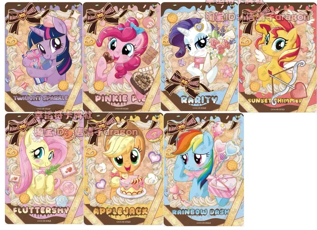 KAYOU Genuine My Little Pony Series USR Complete Set Single Cards Pinkie Pie Fluttershy Rare Collection Trading Card Gift Toys