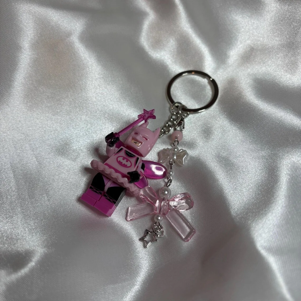 3D Minifigure Keychain - Pink Fairy Bat image 2
