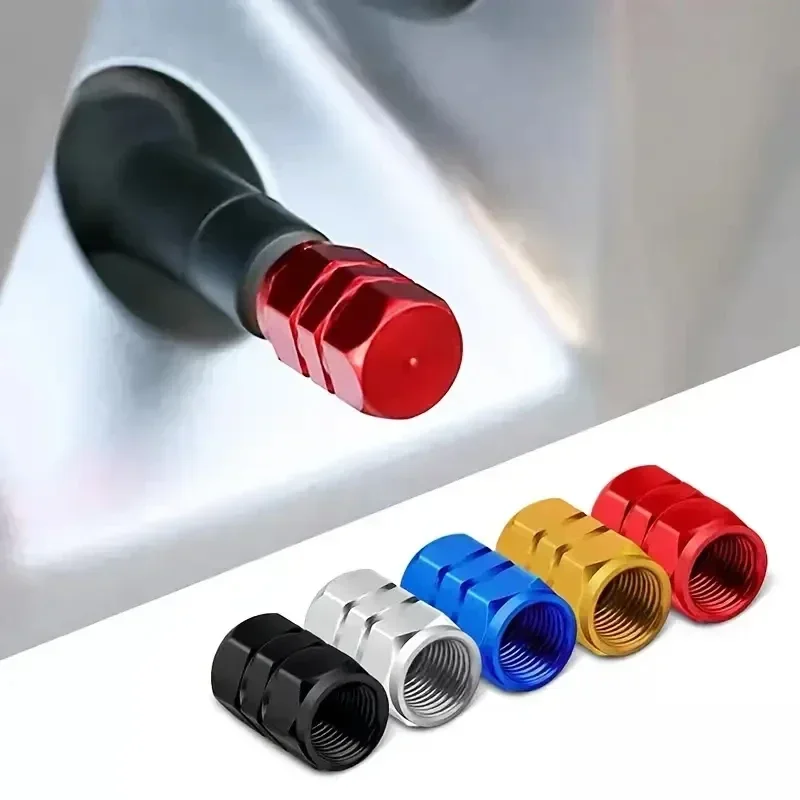 

1/4piece Wheel Caps Theftproof Aluminum Alloy Car Wheel Tires Valves Tyre Stem Air valve Caps Airtight Cover Car Accessories