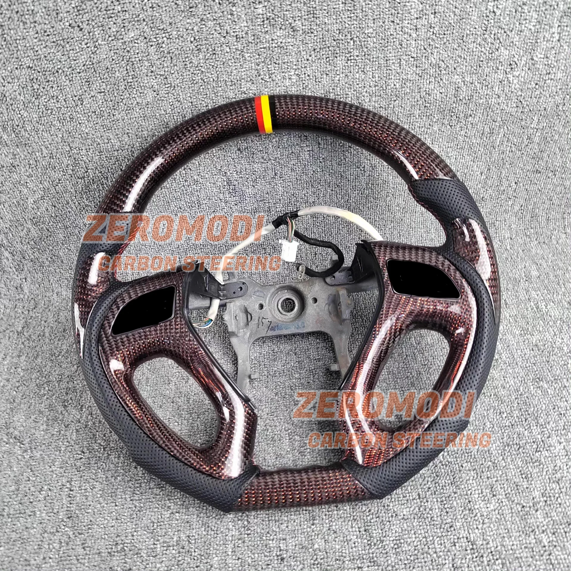 Real Carbon Fiber Leather Steering Wheel Replacement For Hyundai IX35 2009-2015 Car Interior Modification Upgrade Accessory