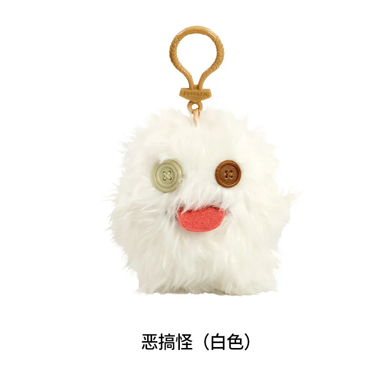 Nieuwe stijl echte Fuggler schattige tanden monster hanger lelijke schattige tanden grappige pop tas hanger derde generatie sleutelhanger
