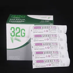 10-100pcs 30G 4mm 13mm 25mm 32G 4mm 13mm 34G 4mm Korean Disposable Syringe Needle Individually Packaging Single Use Needle