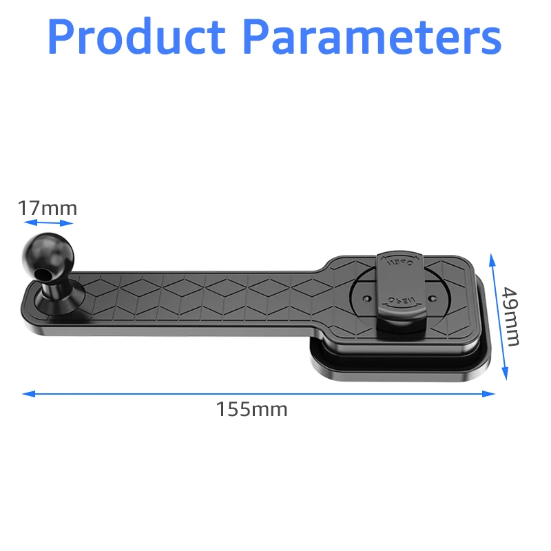 Universele 17Mm Balhoofdbasis Met Flexibele Buigbare Arm Voor Autodashboard Mobiele Telefoonhouder Auto Display Scherm Telefoonbeugels