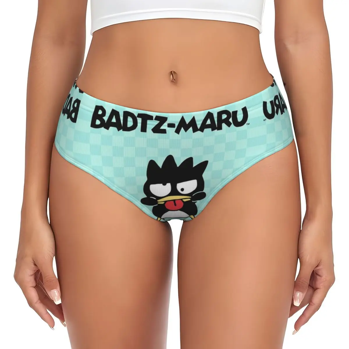 Custom Womens Bad Badtz Maru Kawaii Anime Cartoon Brief Panties Female Comfort Underwear Underpants